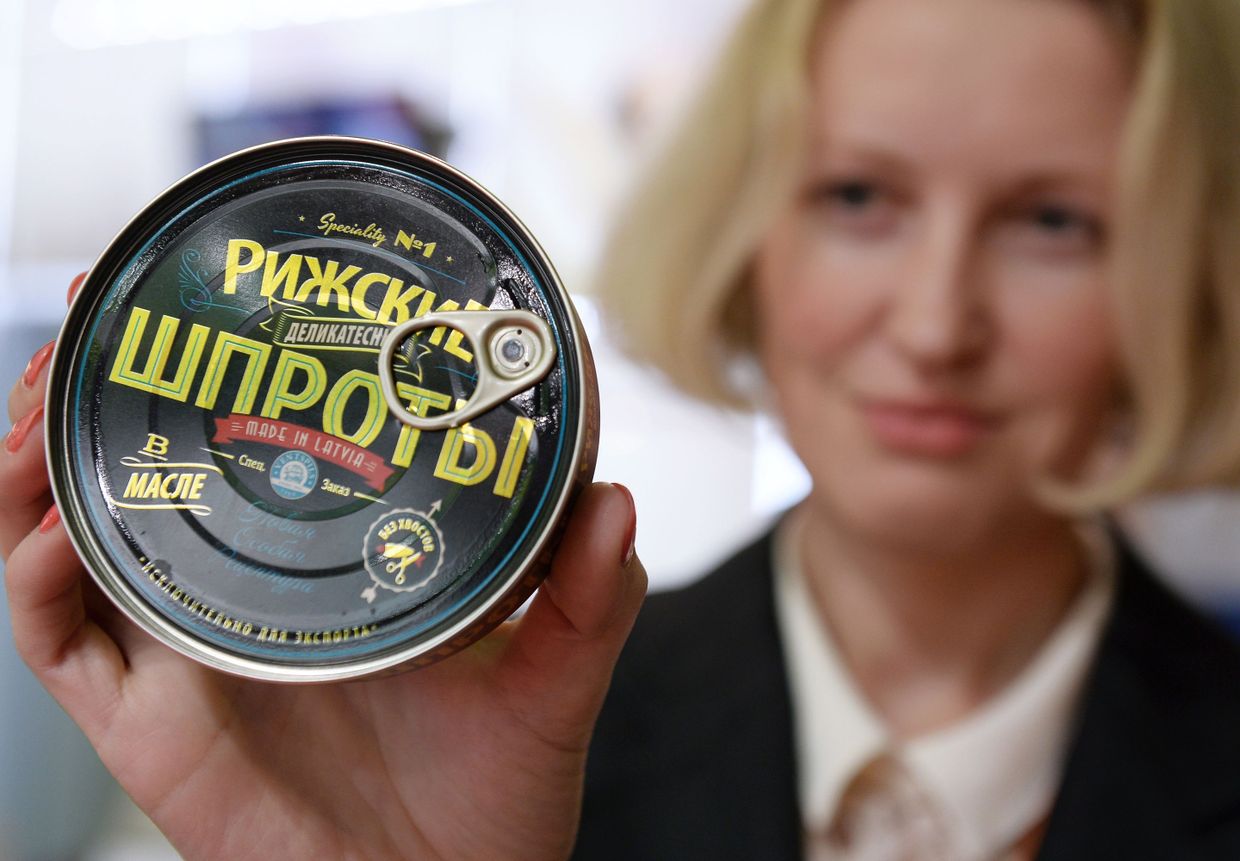 Рыбные консервы Рижские шпроты Вентспиллского рыбоконсервного комбината