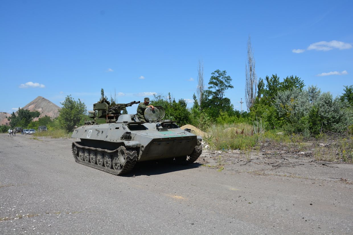 Отвод техники в Донбассе 19.07.2015