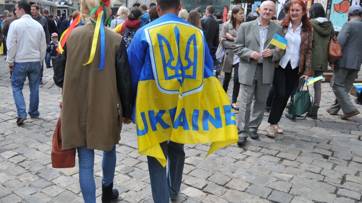 Празднование Дня Независимости Украины во Львове