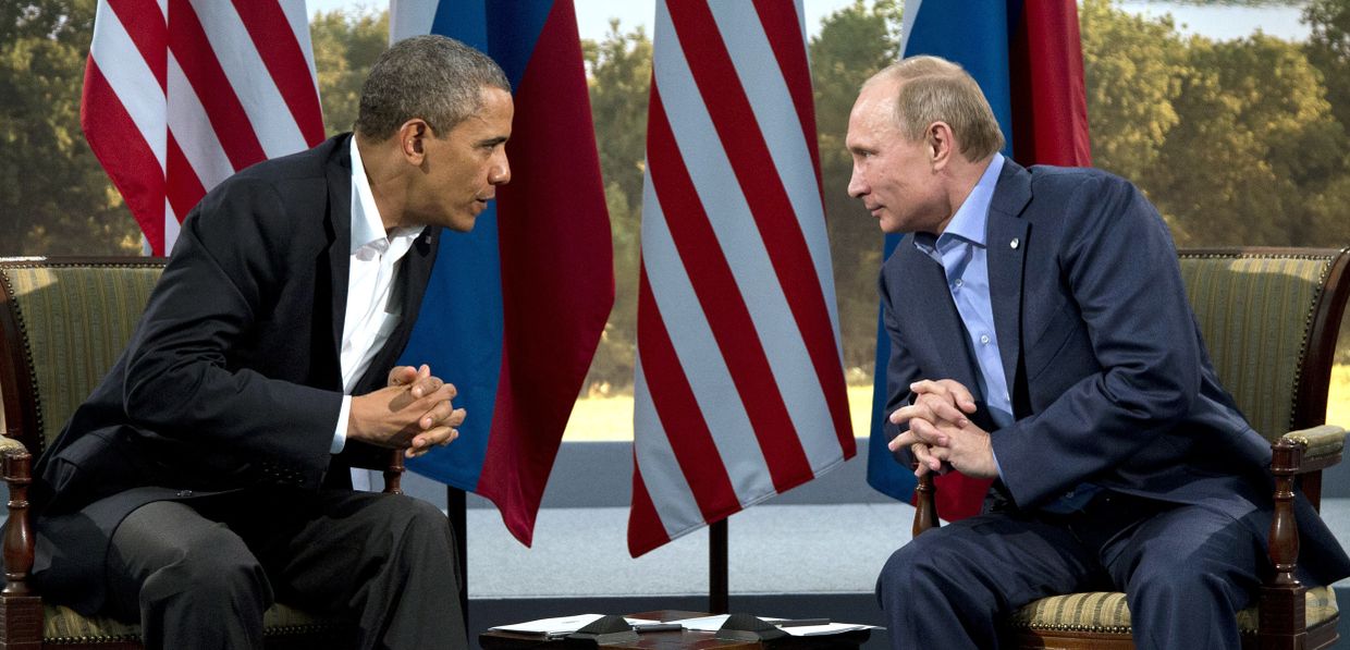 Владимир Путин и Барак Обама