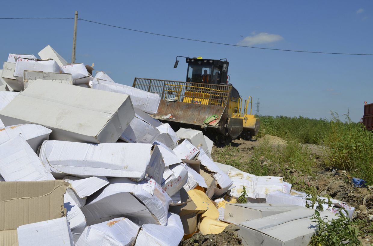 Уничтожение санкционной продукции в Белгородской области