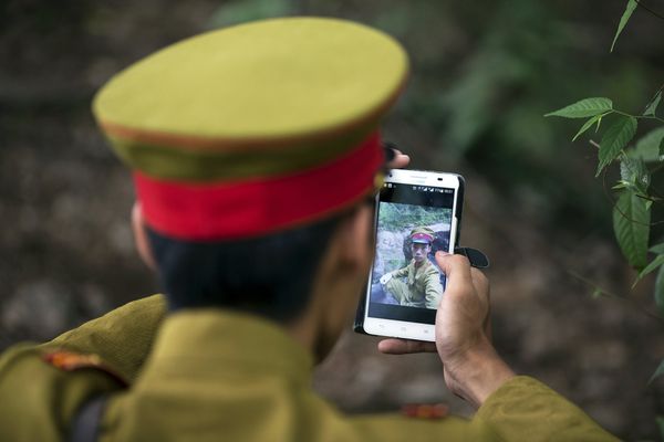 На съемках китайского телесериала о войне с Японией