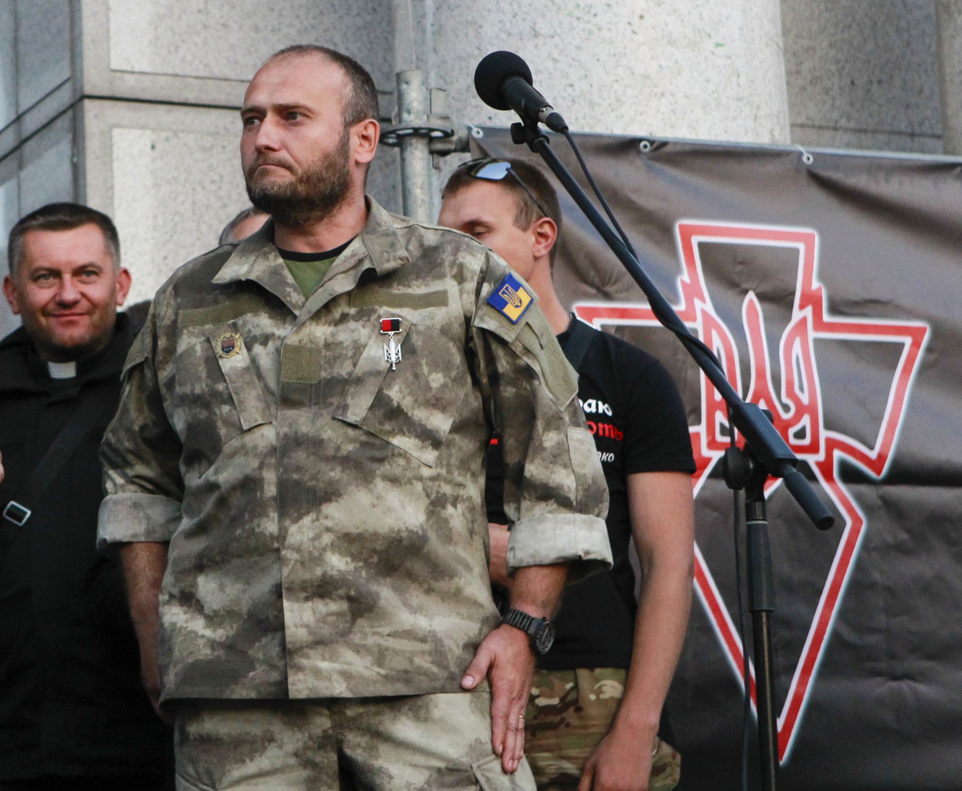 Дмитрий Ярош на митинге «Правого сектора» (запрещено в РФ) в центре Киева - ИноСМИ, 1920, 24.05.2021
