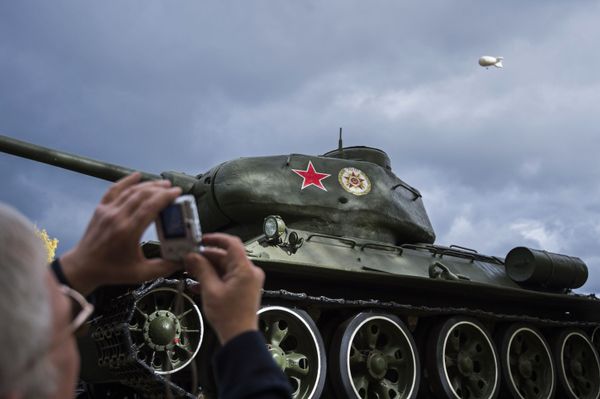Танк Т-34 периода Великой Отечественной войны на 10-й международной выставке Russia Arms Expo