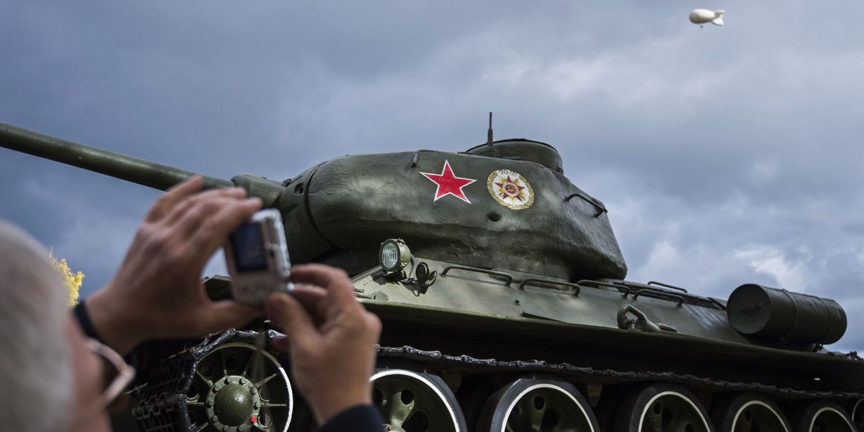 Танк Т-34 периода Великой Отечественной войны на 10-й международной выставке Russia Arms Expo