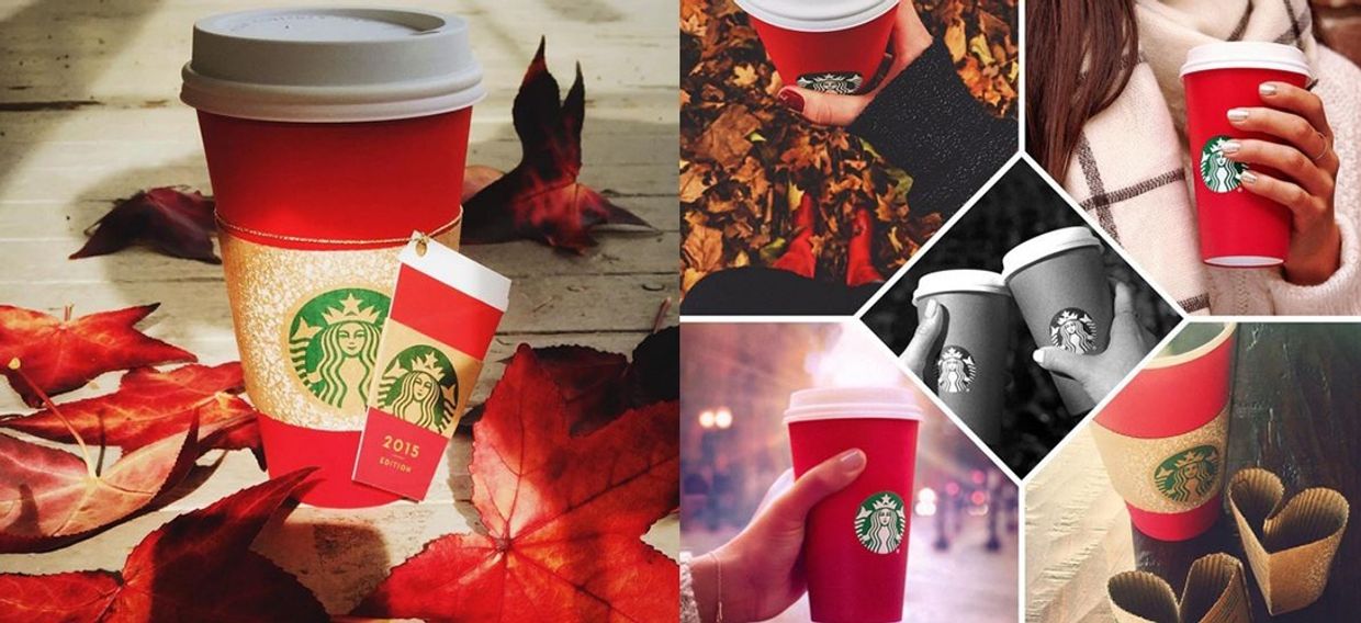Новогодние стаканы Starbucks