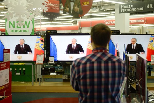 Трансляция послания президента РФ В.Путина к Федеральному Собранию