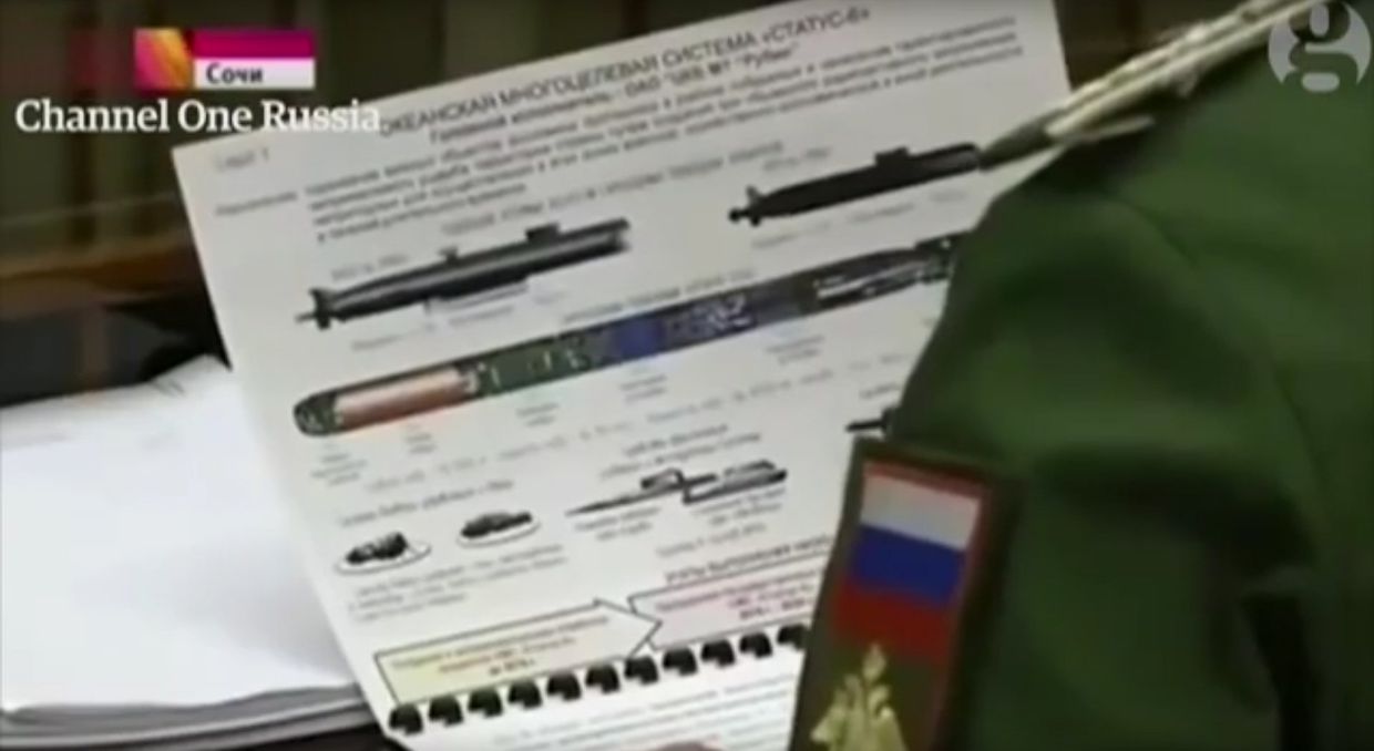 Торпеда «Статус-6» в репортаже российского государственного телевидения
