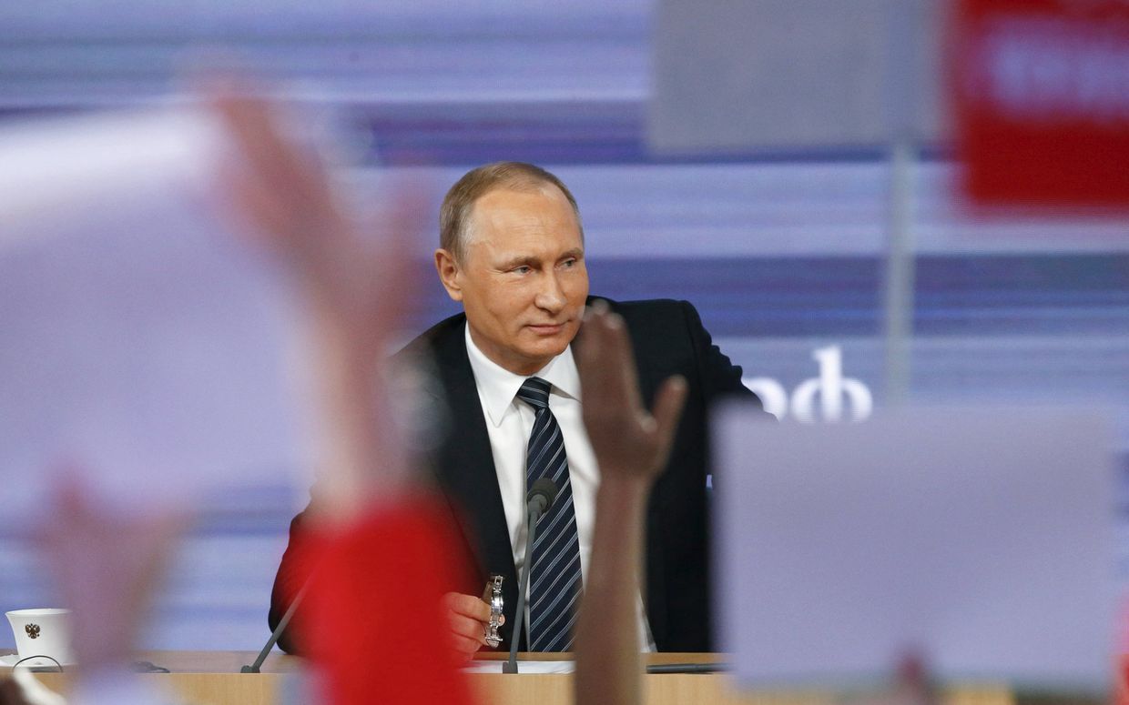 Одиннадцатая ежегодная большая пресс-конференция президента России Владимира Путина