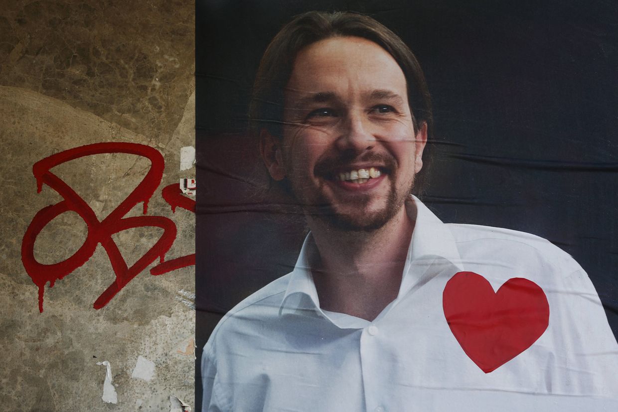 Предвыборный плакат движения Podemos («Мы можем») в Мадриде Предвыборный плакат движения Podemos («Мы можем») в Мадриде