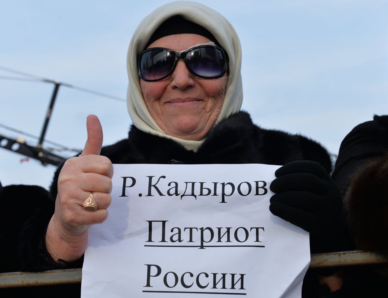 Митинг в поддержку Рамзана Кадырова в Грозном