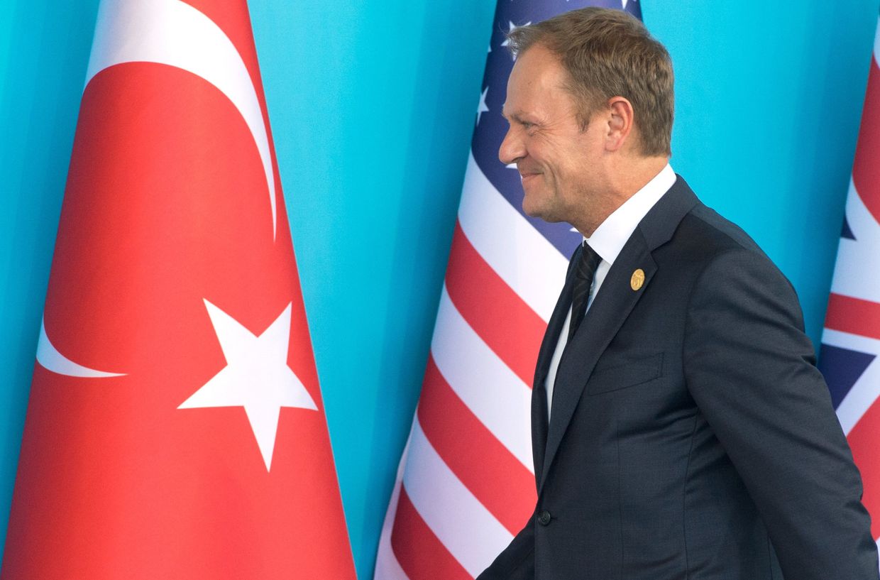 Председатель Европейского совета Дональд Туск на открытии саммита G20