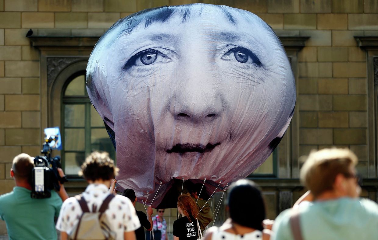 Акция протеста против саммита G7 в Мюнхене