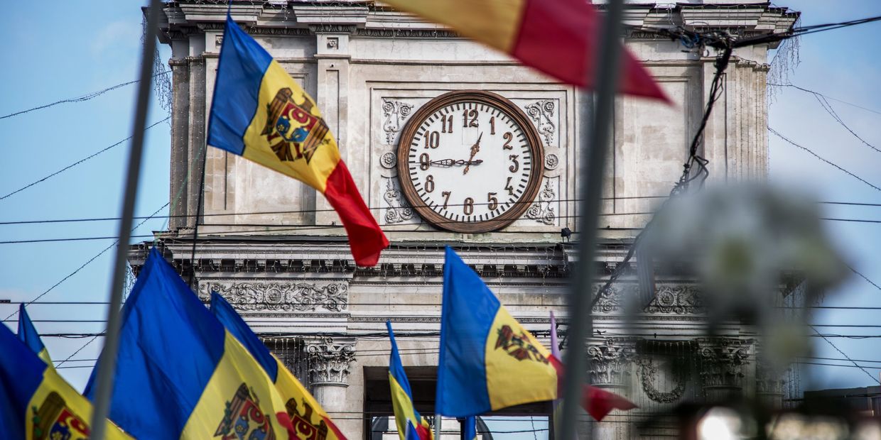 Акция протеста в Молдавии