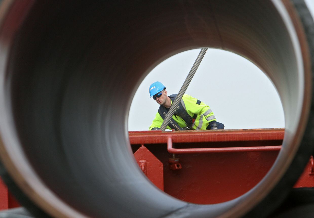 Cтроительство газопровода Северный поток (Nord Stream)