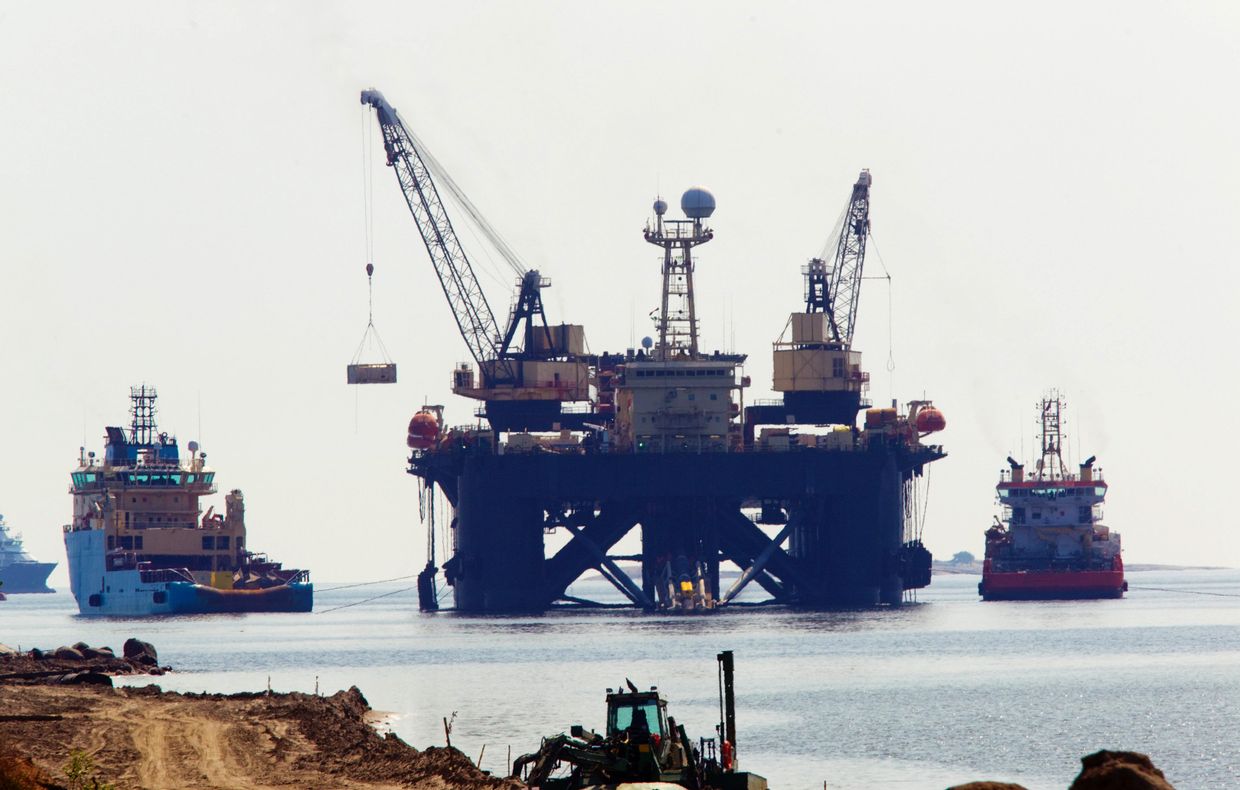 Строительная площадка газопровода Северный поток