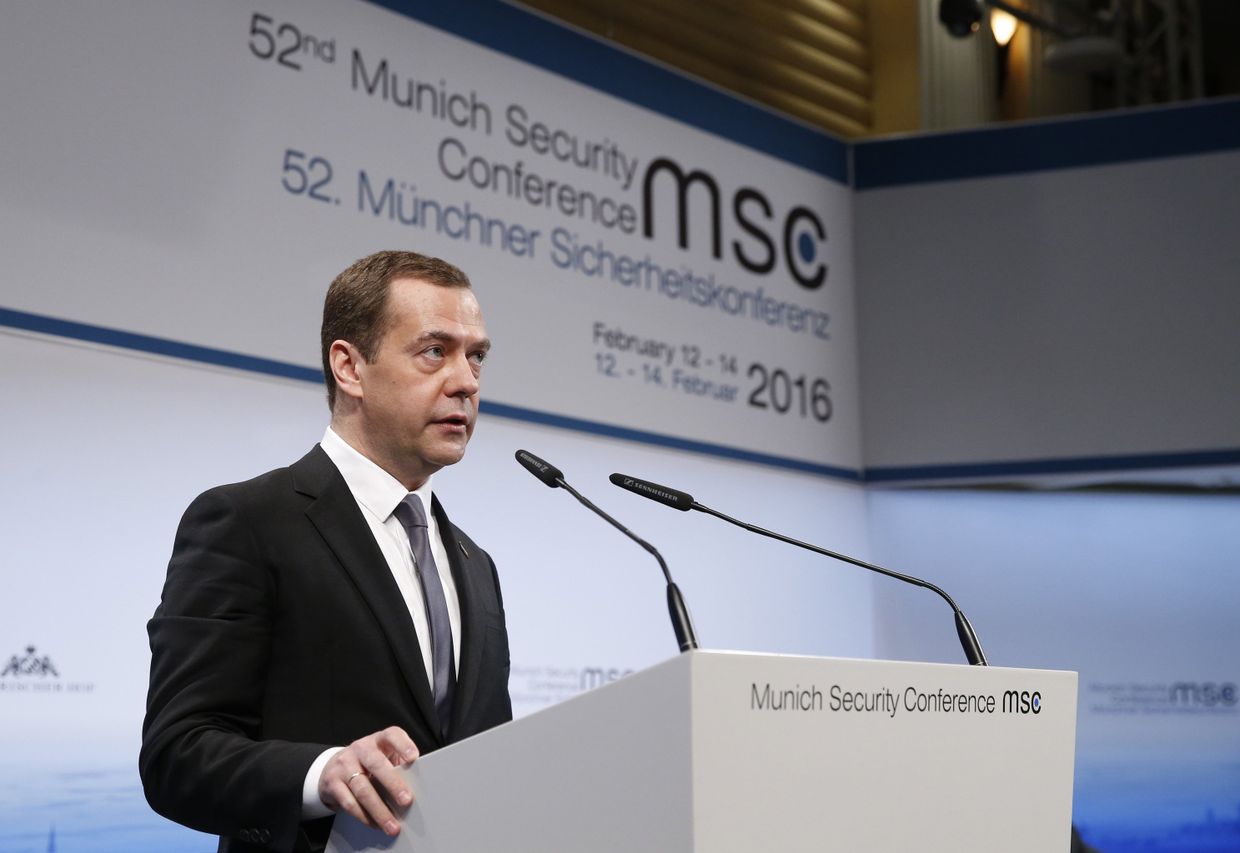Премьер-министр РФ Д. Медведев принял участие в Мюнхенской конференции по безопасности