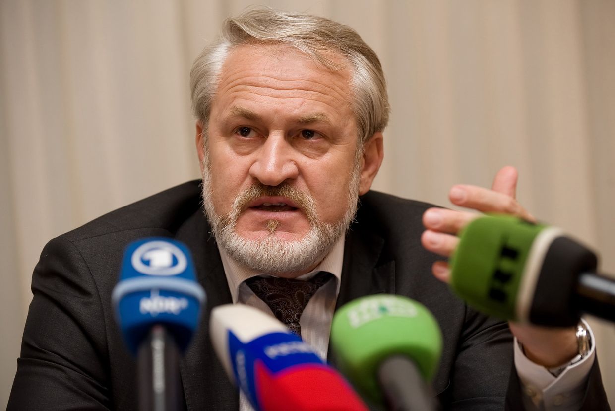 Ахмед Закаев на пресс конференции в Лондоне