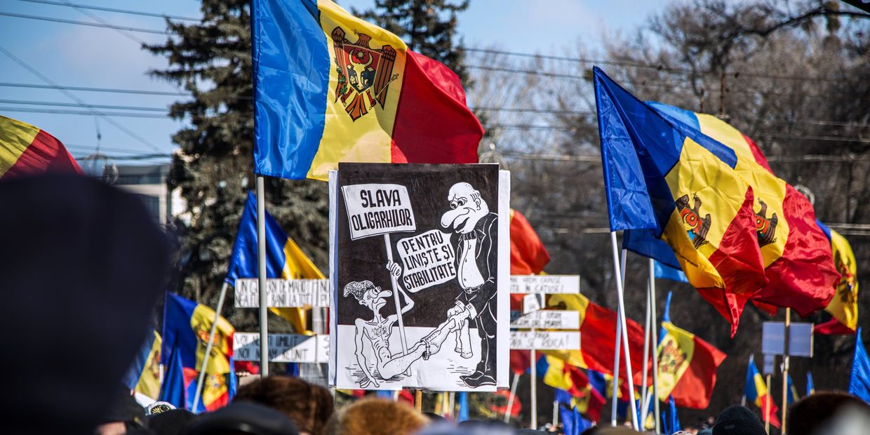 Акция протеста в Молдавии