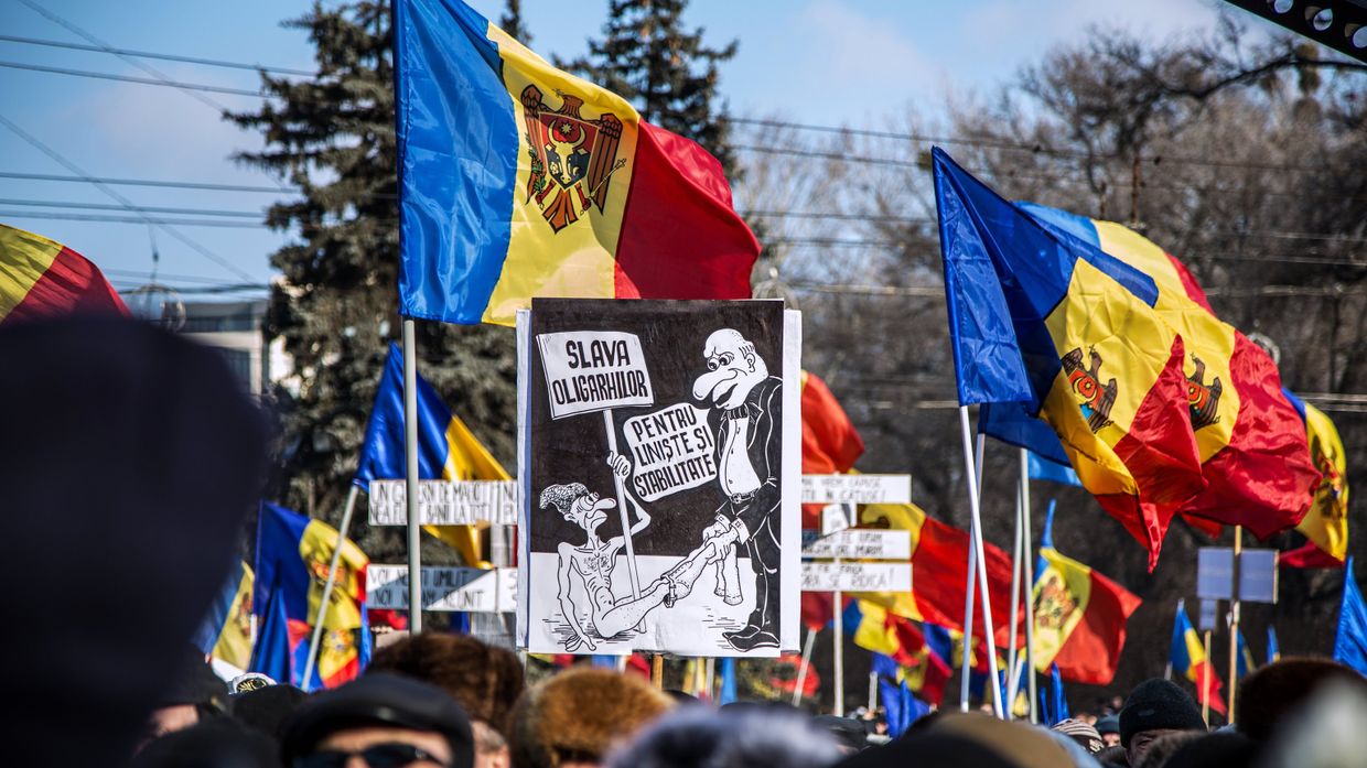 Акция протеста в Молдавии