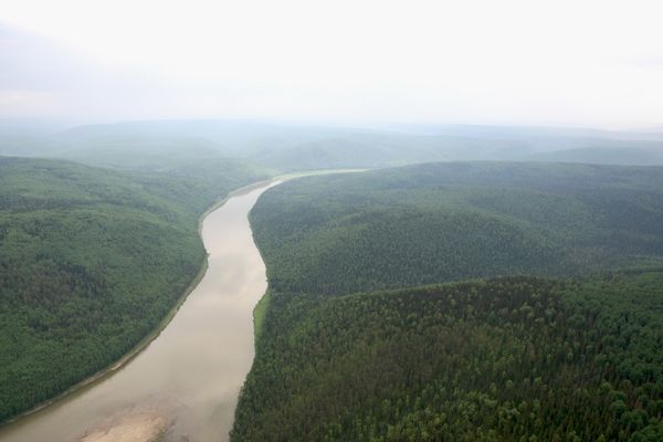 Вид на реку Большой Пит