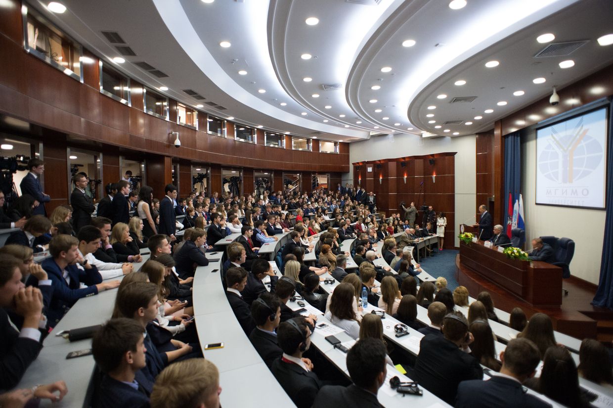 Встреча главы МИД РФ С.Лаврова со студентами и преподавателями МГИМО