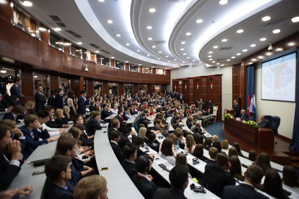 Встреча главы МИД РФ С.Лаврова со студентами и преподавателями МГИМО