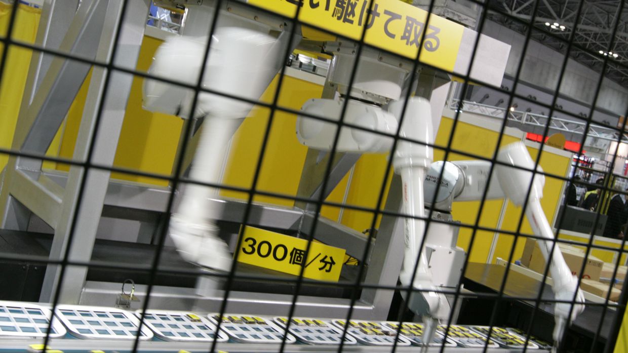 Производственный процесс на заводе FANUC
