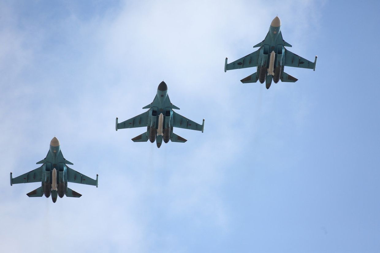 Вылет самолетов ВКС с авиабазы Хмеймим в пункты постоянного базирования на территории России