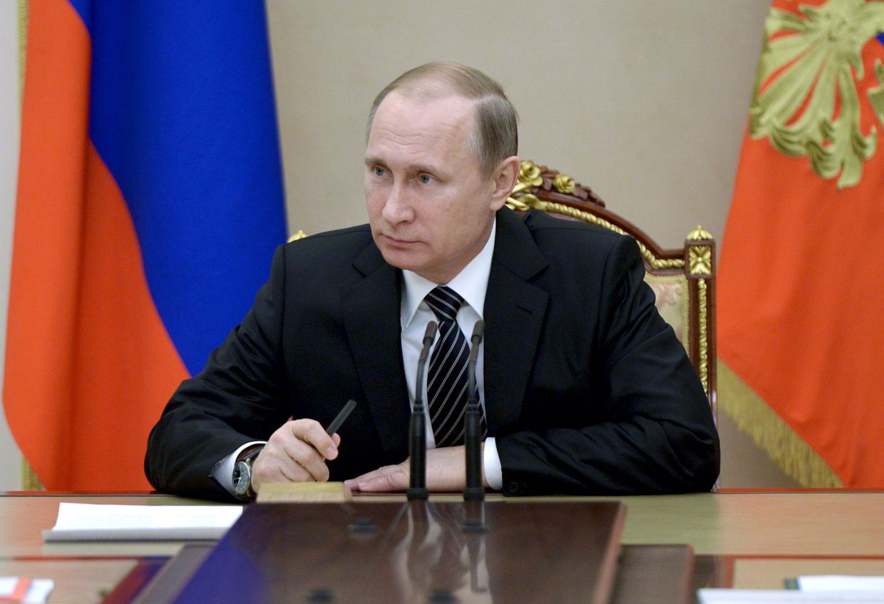 Президент РФ В. Путин провел заседание Совбеза РФ