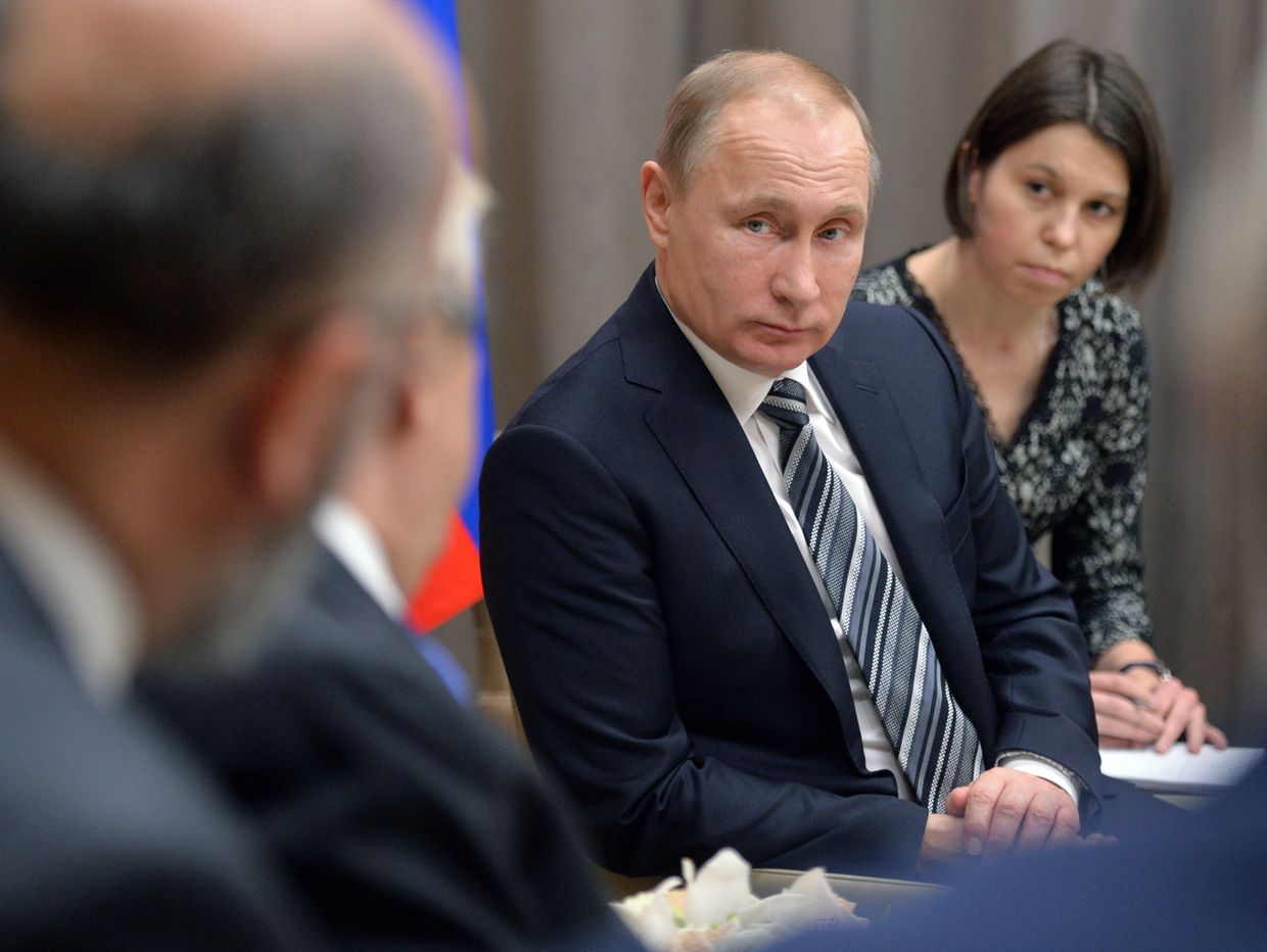 Встреча президента РФ В. Путина с президентом Греции П. Павлопулосом