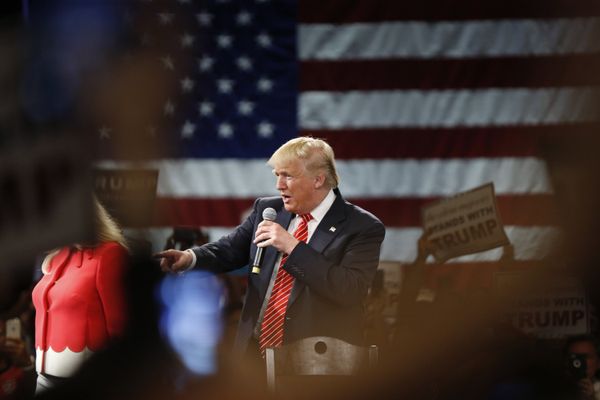 Кандидат в президенты США Дональд Трамп выступает в городе Тампа во Флориде