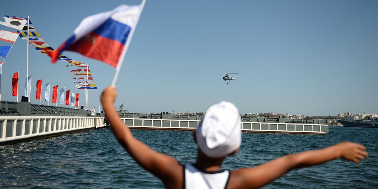 Во время празднования Дня Военно-морского флота России в Севастополе