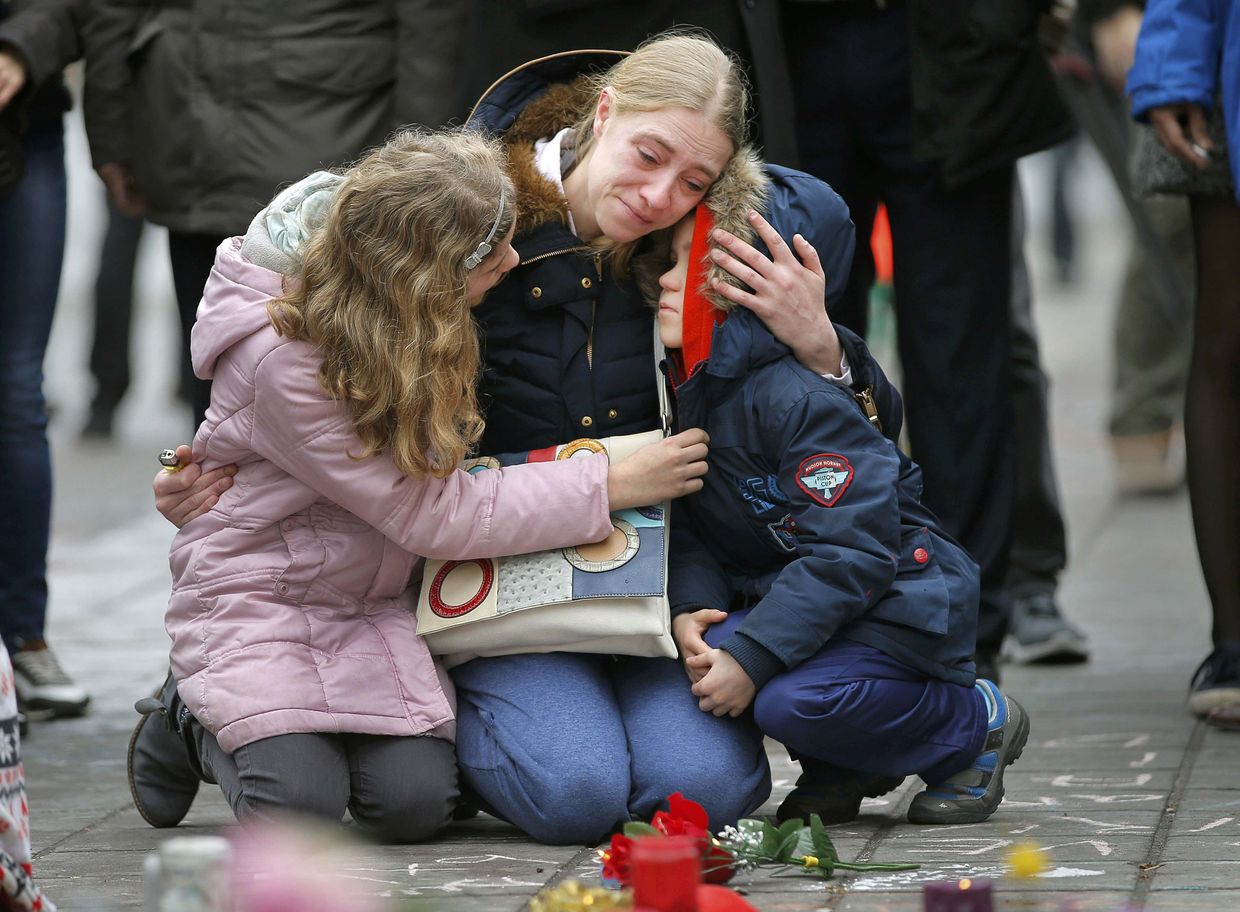 Мемориал в память о жертвах терактов в Брюсселе, Бельгия