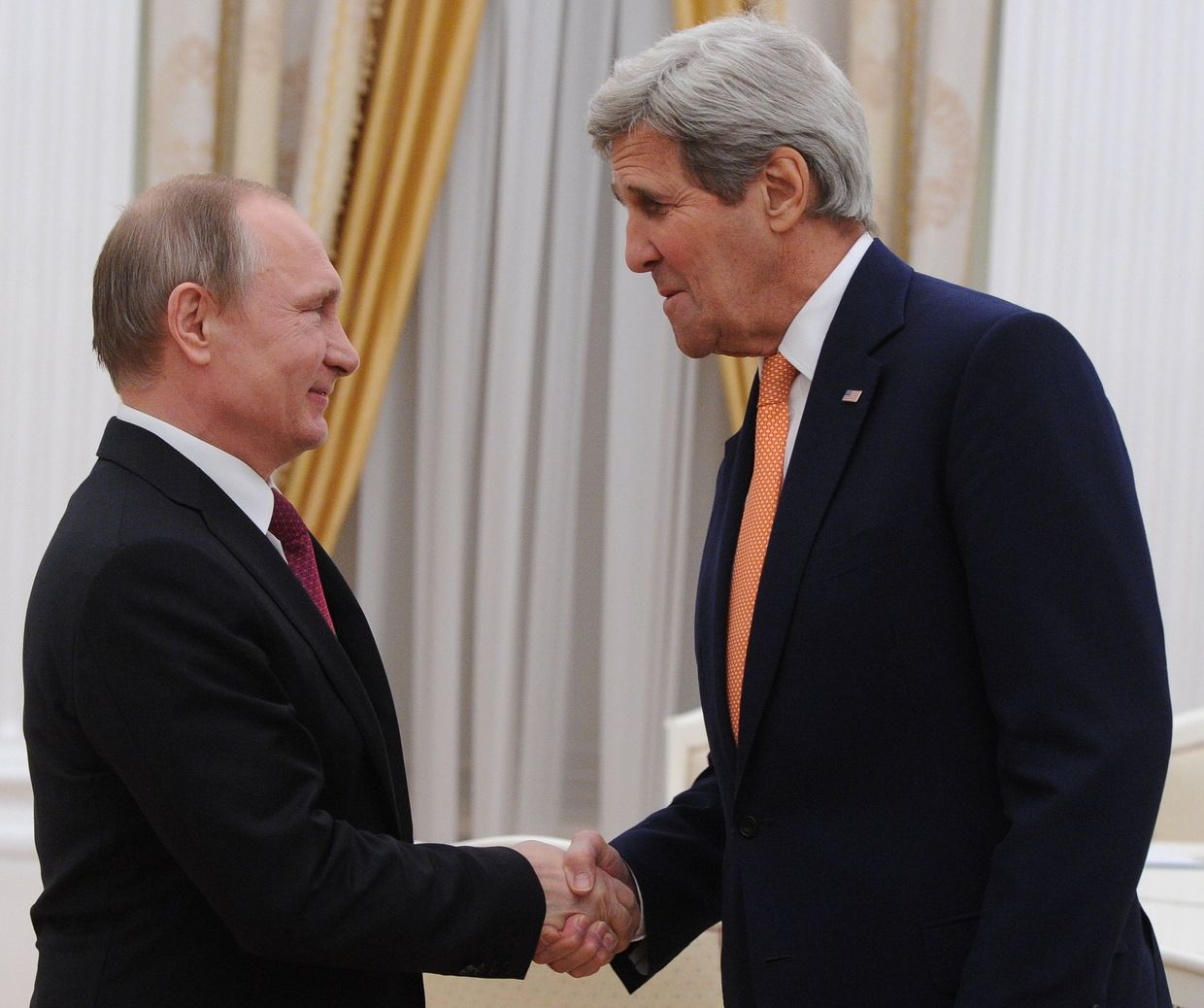 Встреча президента РФ В. Путина с государственным секретарем США Дж.Керри