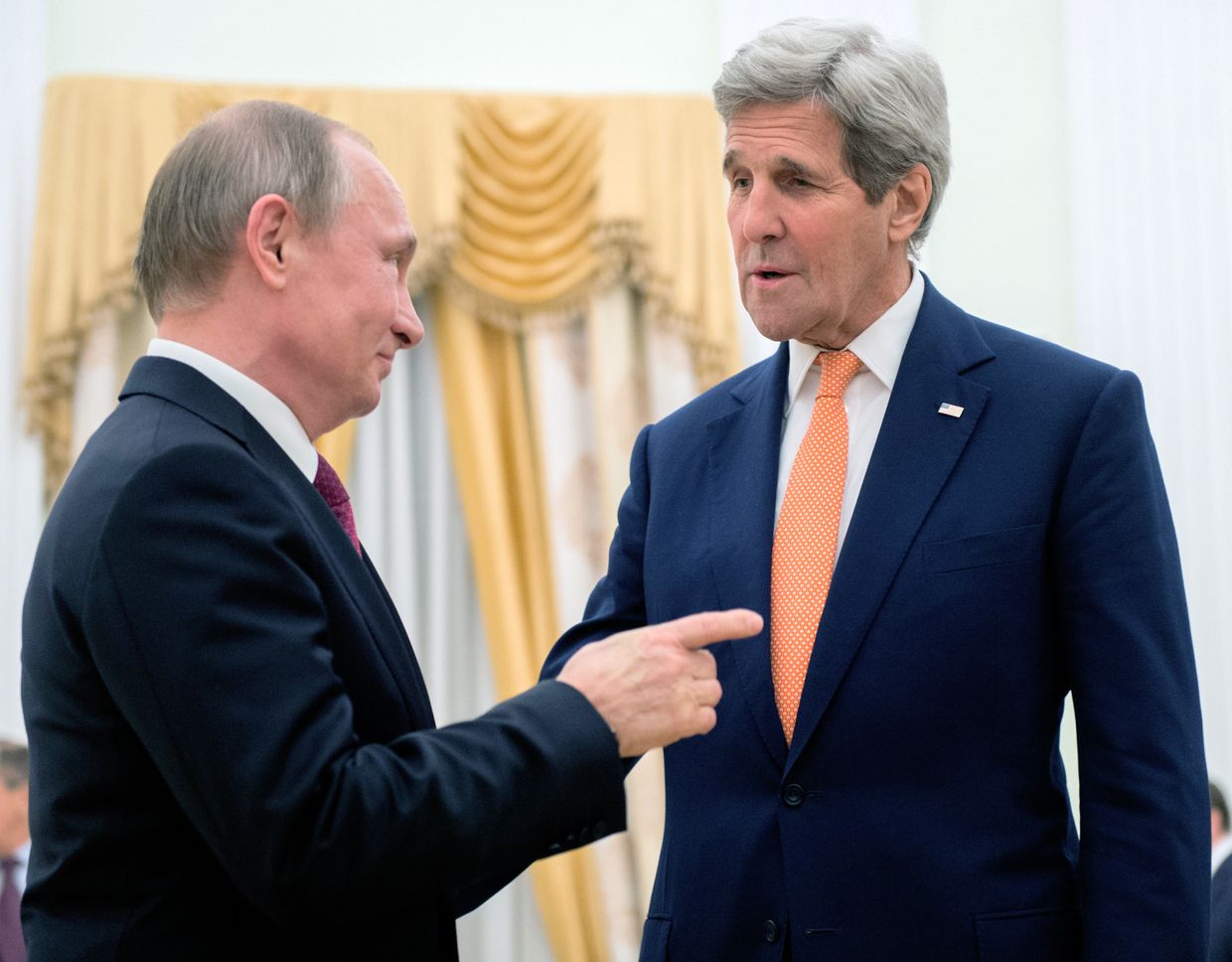Встреча президента РФ В. Путина с государственным секретарем США Дж.Керри