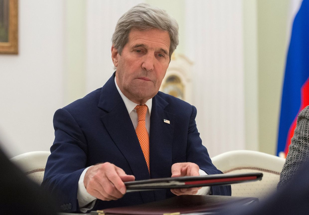 Встреча президента РФ В. Путина с государственным секретарем США Дж.Керри