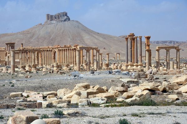 Разрушенная историческая часть Пальмиры