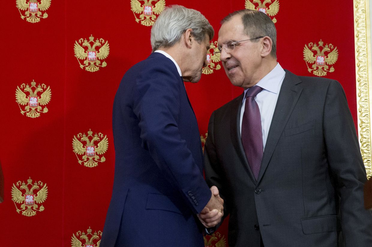 Министр иностранных дел РФ Сергей Лавров и государственный секретарь США Джон Керри Министр иностранных дел РФ Сергей Лавров и государственный секретарь США Джон Керри