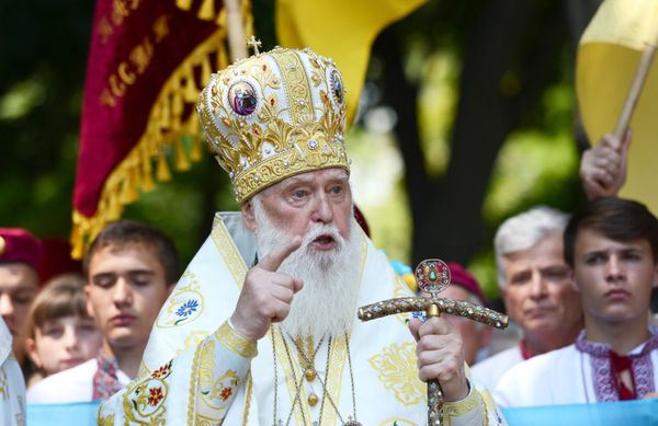 Глава УПЦ Киевского патриархата патриарх Филарет на праздновании 1026-й годовщины Крещения Руси в Киеве