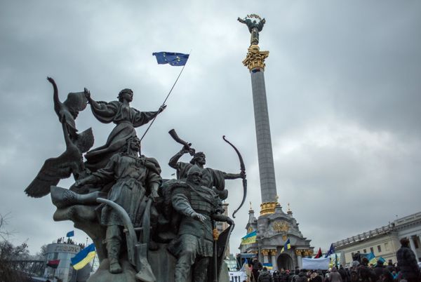 Акция в поддержку евроинтеграции Украины на площади Независимости в Киеве Акция в поддержку евроинтеграции Украины на площади Независимости в Киеве