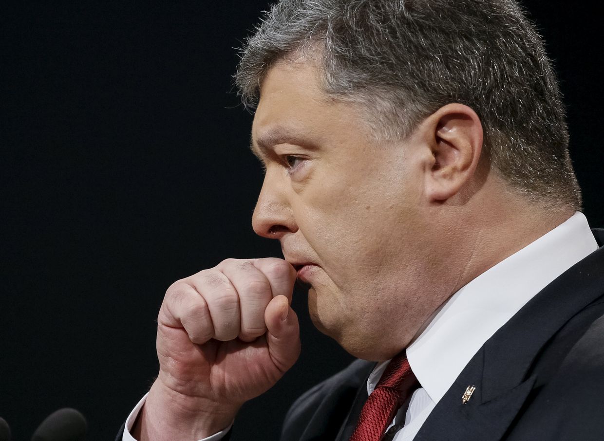 Президент Украины Петр Порошенко на пресс-конференции в Киеве