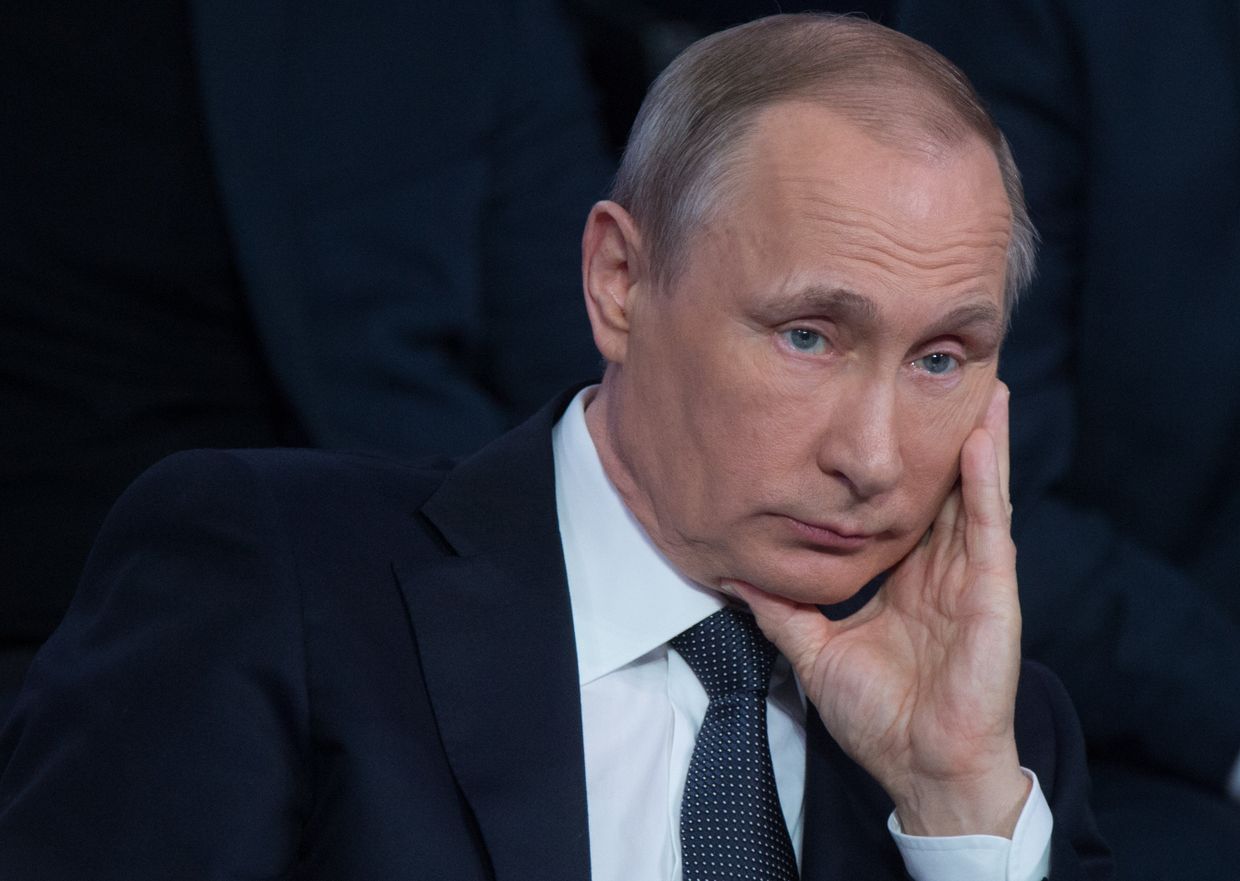 Президент РФ В.Путин участвует в работе III Медиафорума ОНФ Правда и справедливость