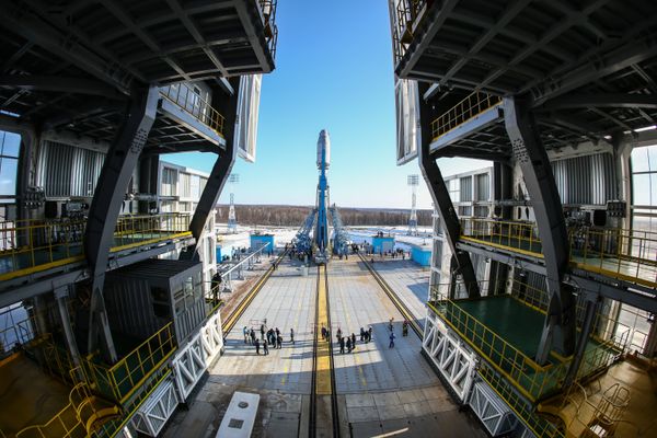 «Сухой вывоз» ракеты «Союз-2.1а» на космодроме «Восточный» в Амурской области