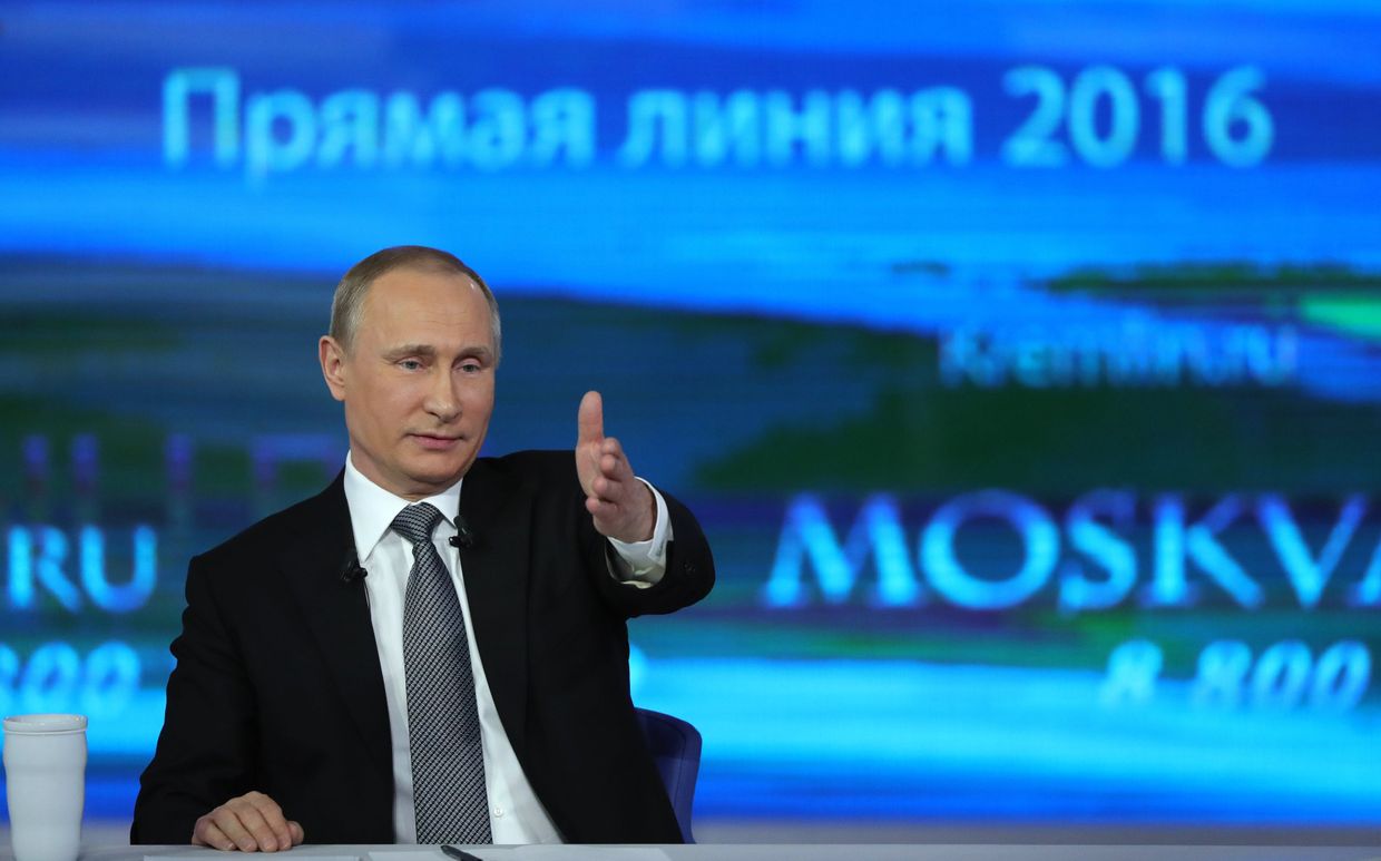«Прямая линия» с президентом РФ Владимиром Путиным