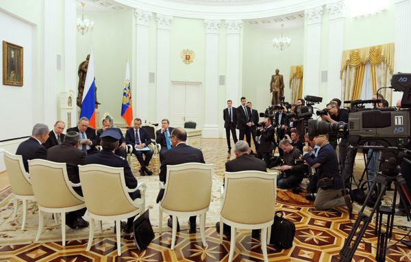 Встреча президента РФ Владимира Путина с премьер-министром Израиля Беньямином Нетаньяху