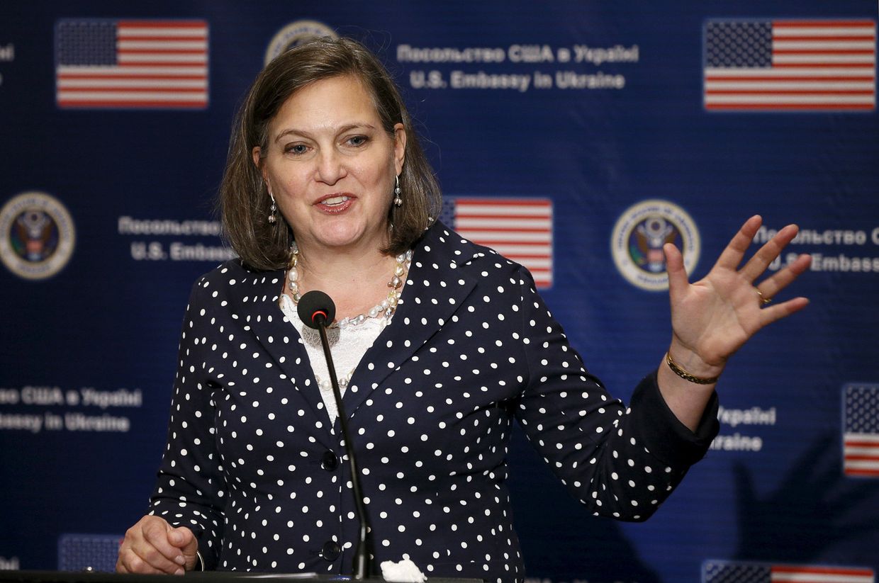 Помощник госсекретаря США Виктория Нуланд на пресс-конференции в Киеве Помощник госсекретаря США Виктория Нуланд на пресс-конференции в Киеве