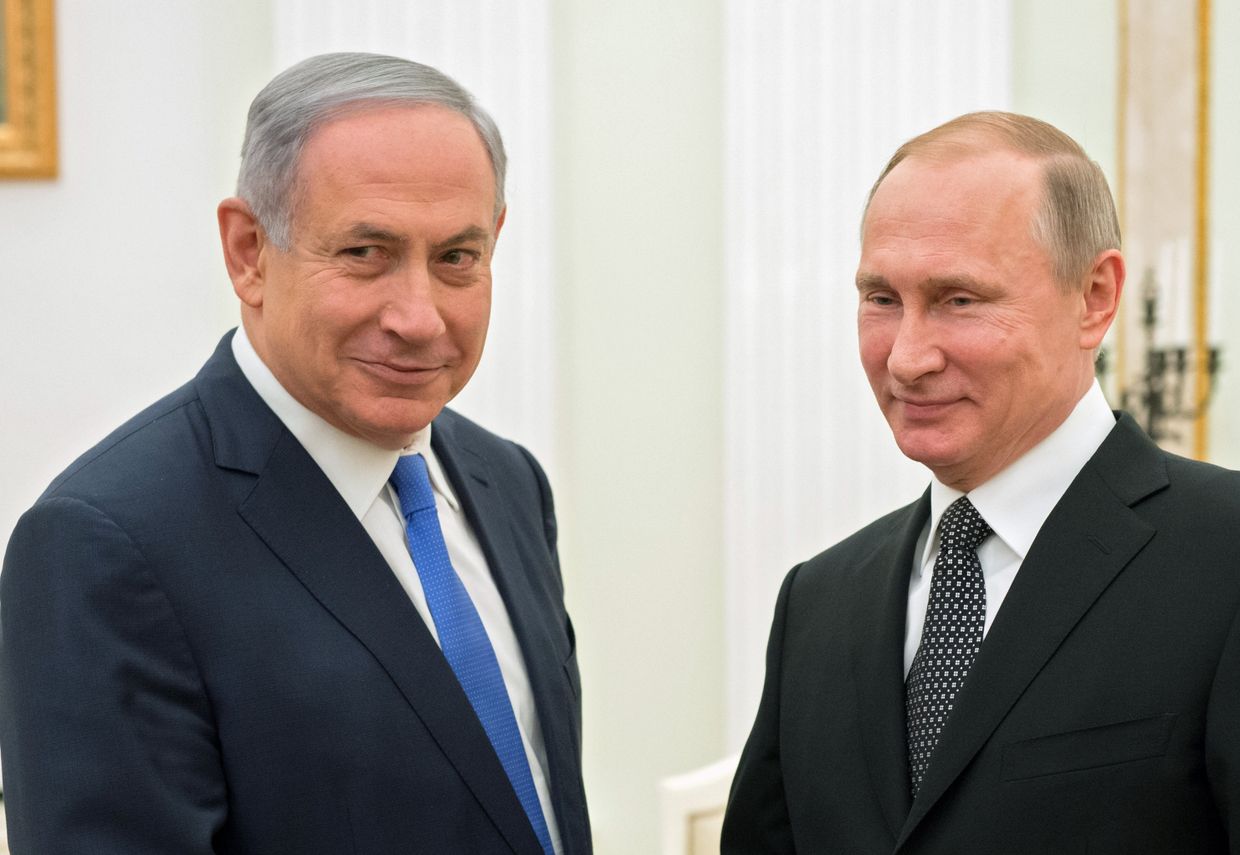 Встреча президента РФ В. Путина с премьер-министром Израиля Б. Нетаньяху
