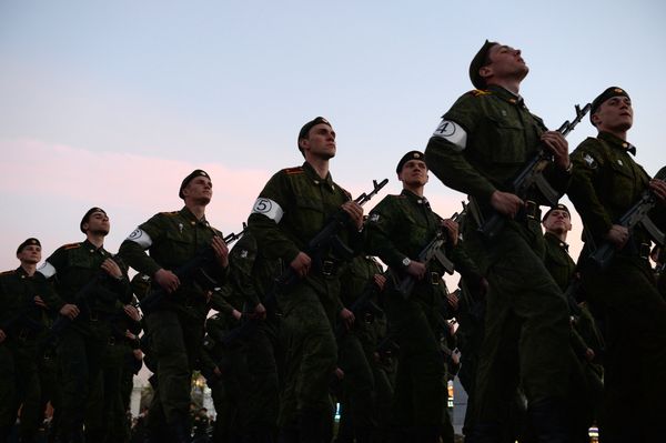 Репетиция парада Победы в Новосибирске