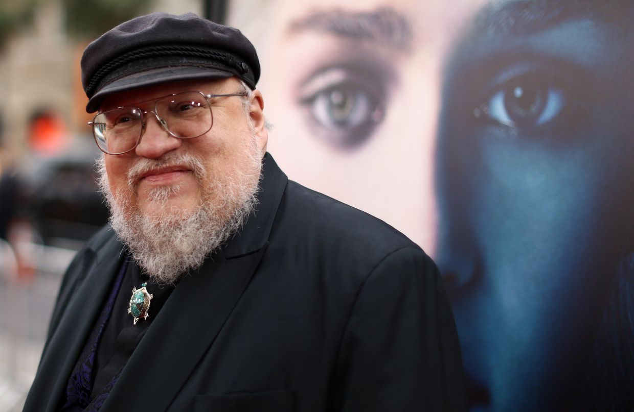 Писатель Джордж Р. Р. Мартин на премьере третьего сезона телесериала «Игра престолов»